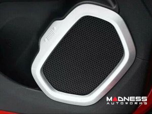 Jeep Renegade Speaker Frame Trim Set - Silver (2015-2024) Jeep Renegade Speaker Frame Trim Set - Silver (2015-2024)